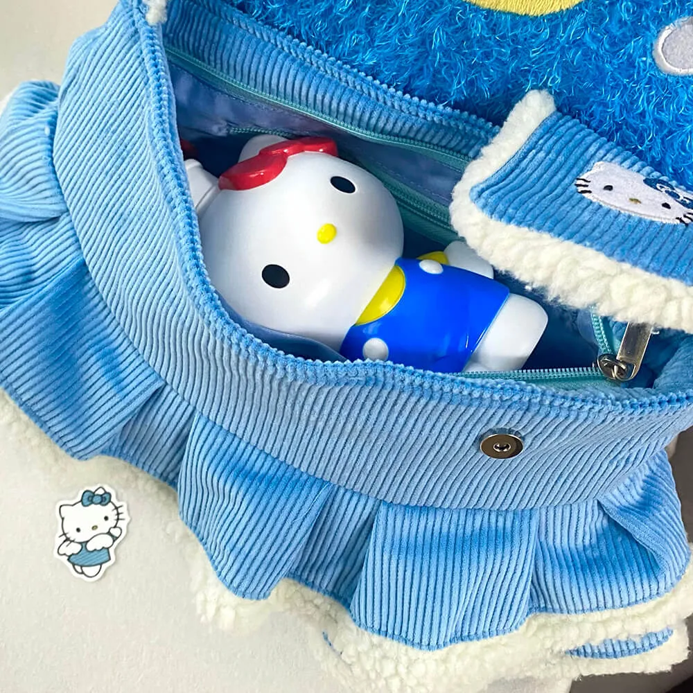 Kawaii Hello Kitty's Mini Skirt Corduroy Crossbody Bag
