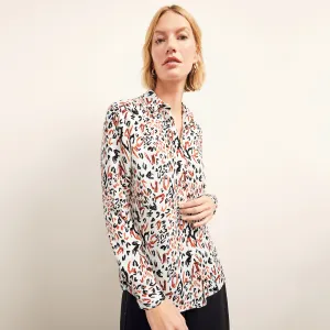 Lagarde Shirt - Pebble Crepe :: Leopard Sketch
