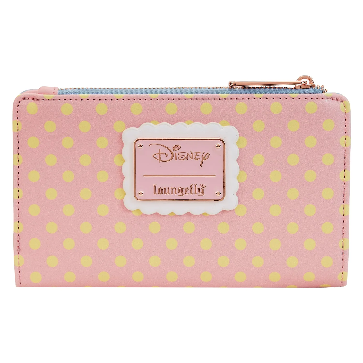 LF Disney Minnie Daisy Pastel Color Block Dots Flap Wallet