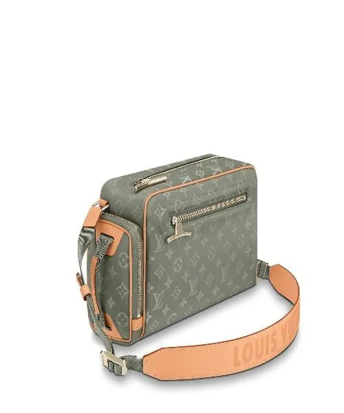 LV Camera Bag Monogram Titanium