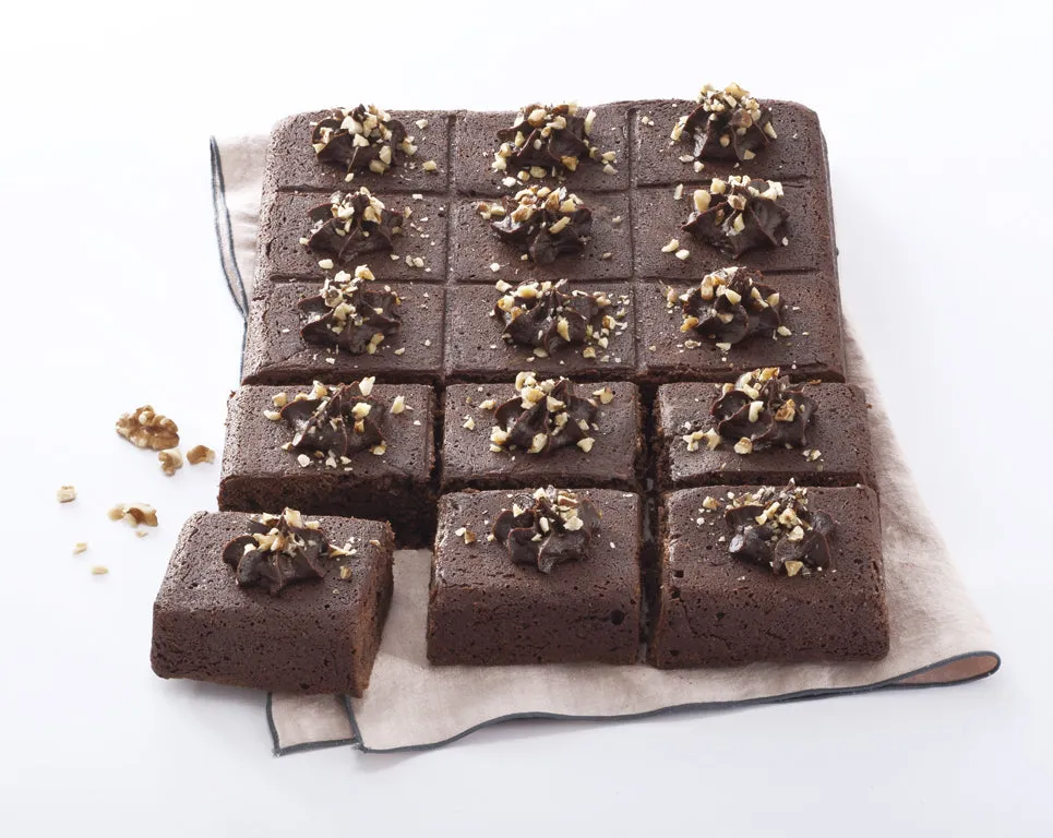 Metal brownie mould with easy grip 28 x 22 cm - asimetriA