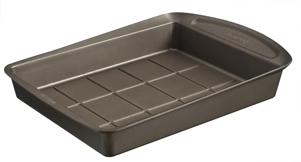 Metal brownie mould with easy grip 28 x 22 cm - asimetriA