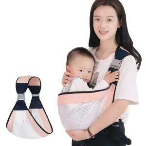 New Cotton Adjustable Baby Sling Carrier Bag ( Pink )