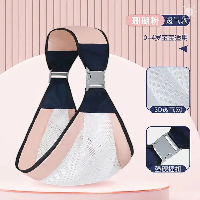 New Cotton Adjustable Baby Sling Carrier Bag ( Pink )