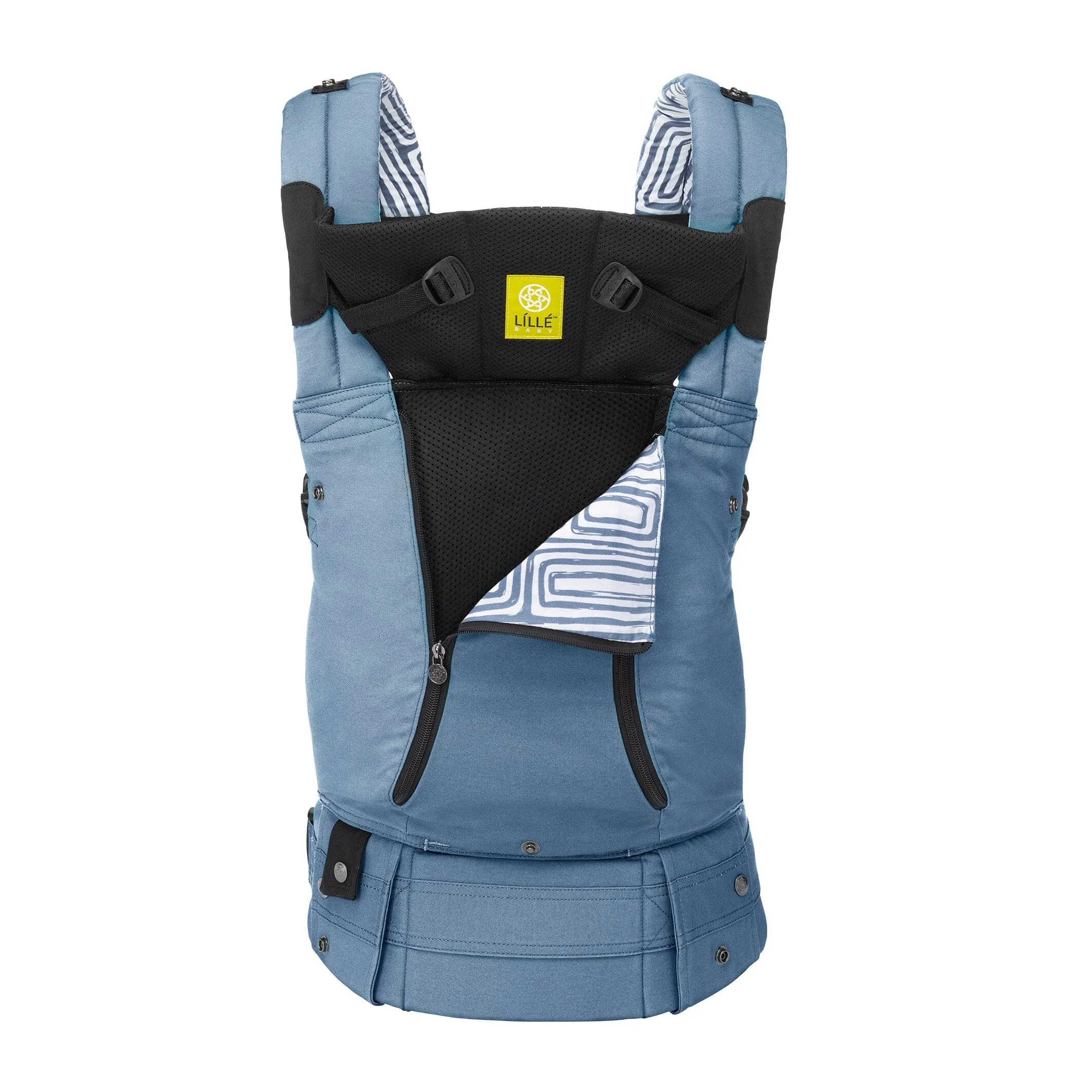 Newborn Baby Carrier & Wrap Bundle - Blue
