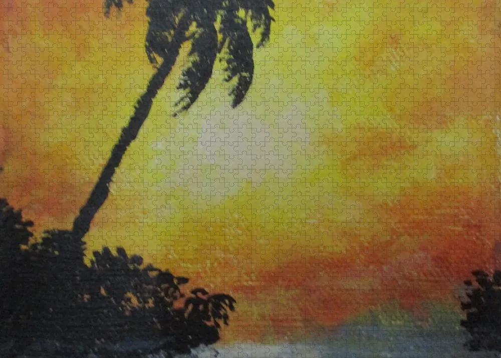 Palm Sunset - Puzzle