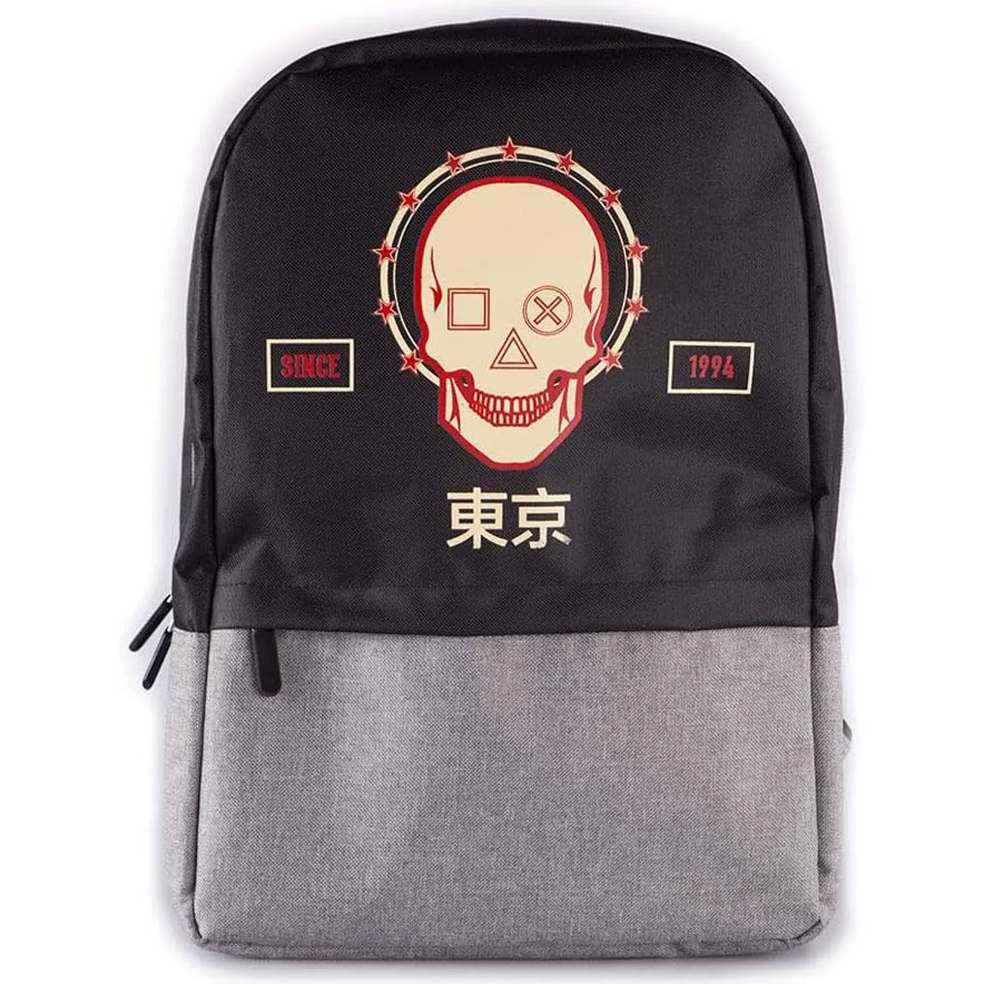 PlayStation Biker Skull Japanese Kanji Design Backpack