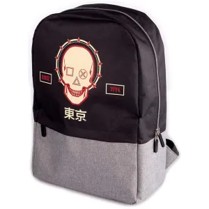 PlayStation Biker Skull Japanese Kanji Design Backpack