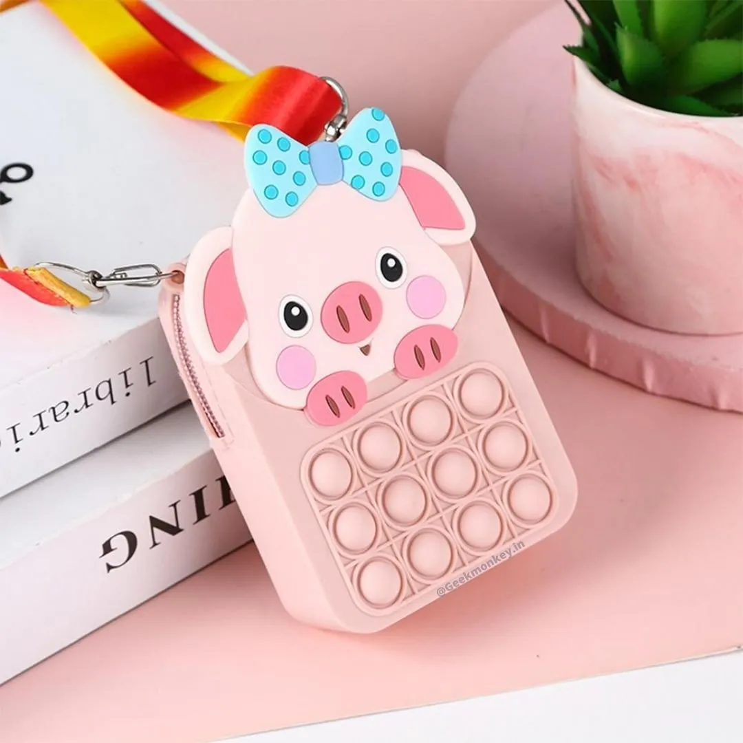 Pretty Pig Poppit Bag - Tiny Sling Bag