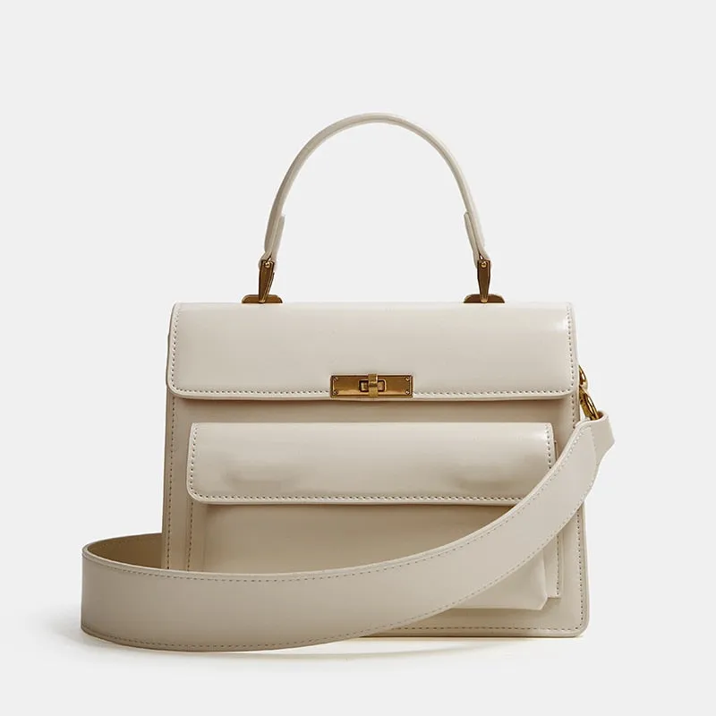 PU Leather Square Clutch Handbag