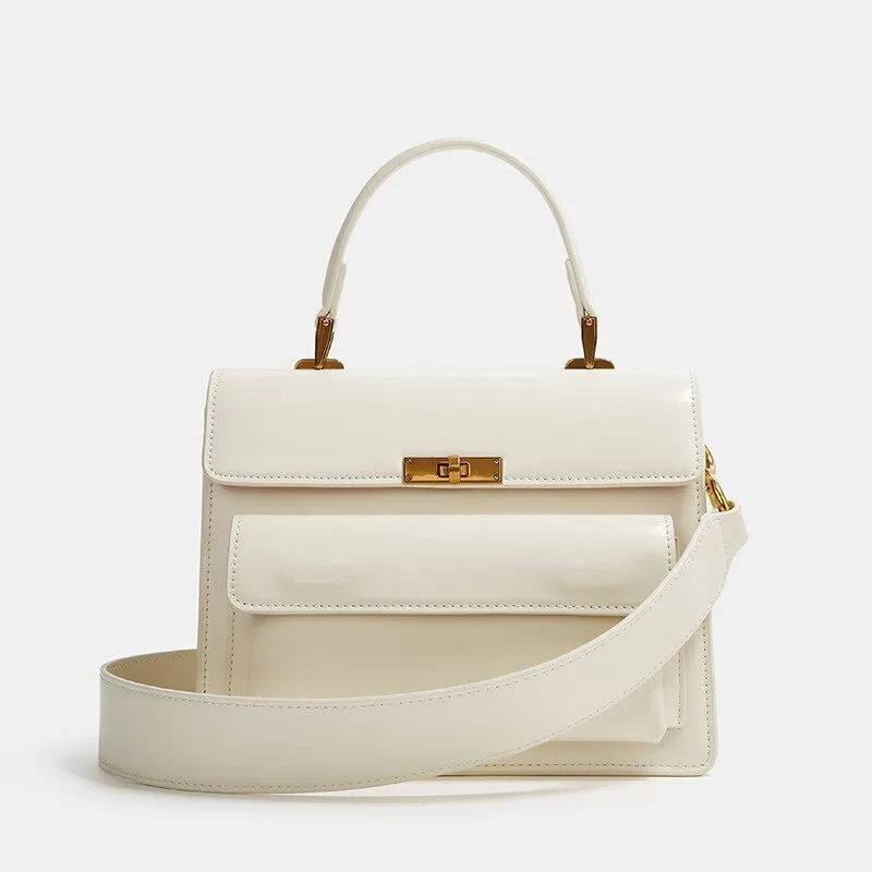 PU Leather Square Clutch Handbag