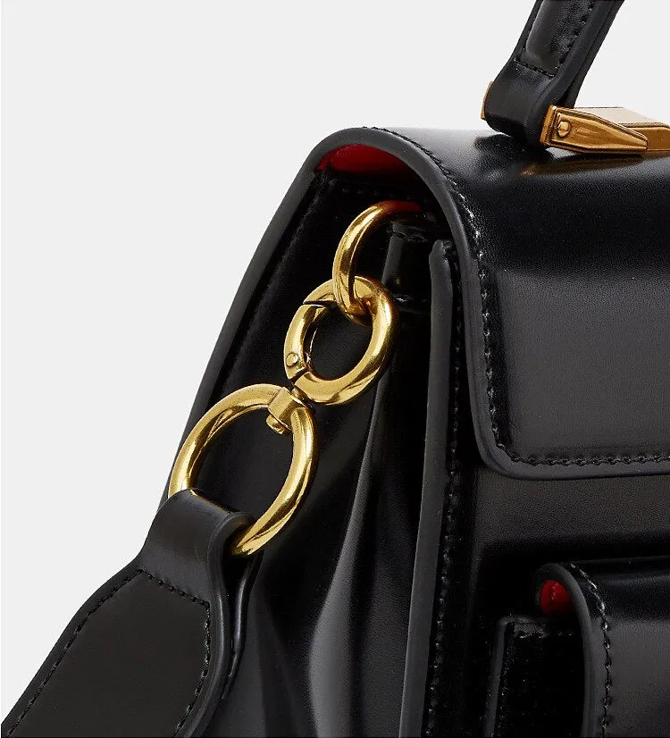 PU Leather Square Clutch Handbag