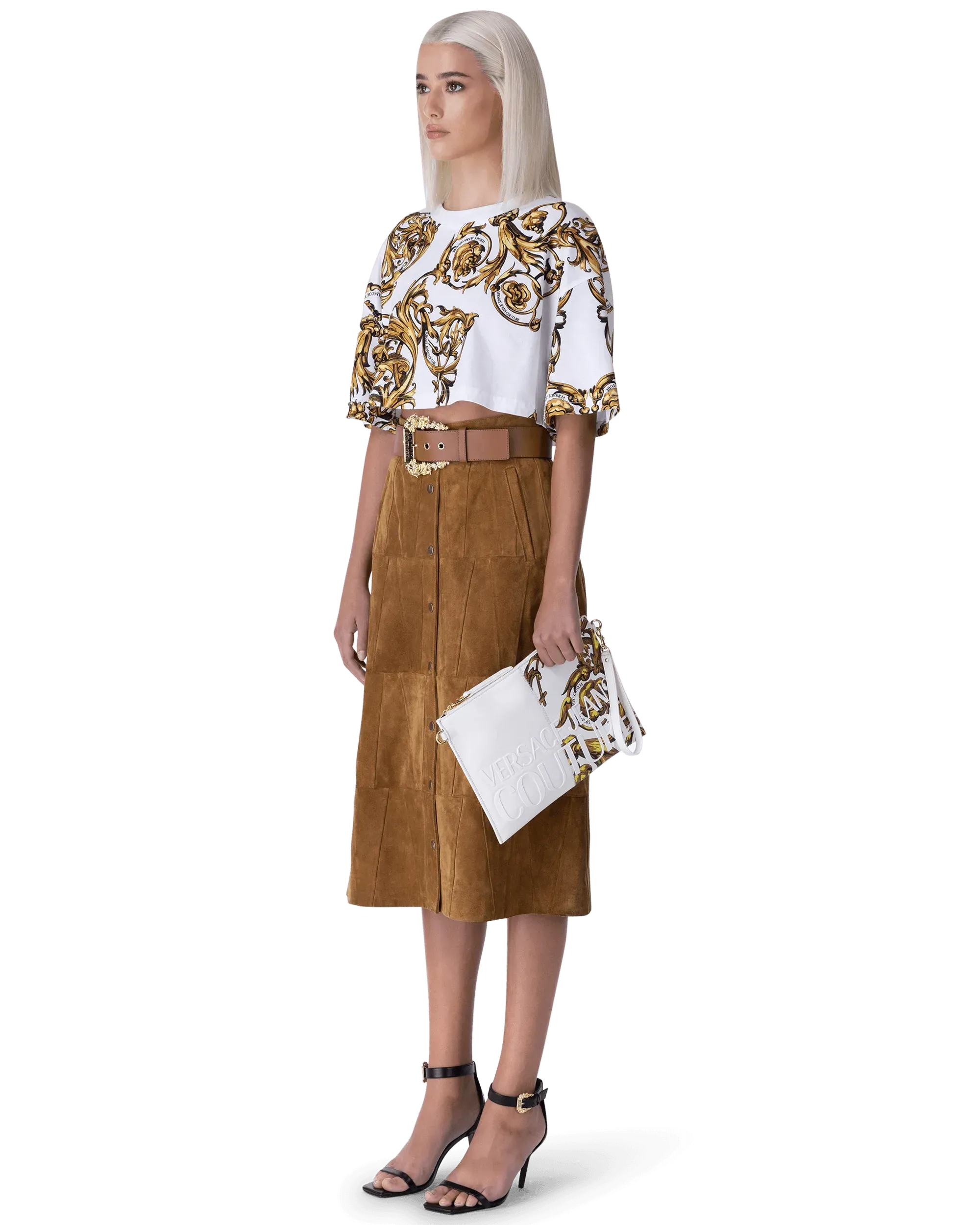 Regalia Baroque Printed Large Clutch Bag