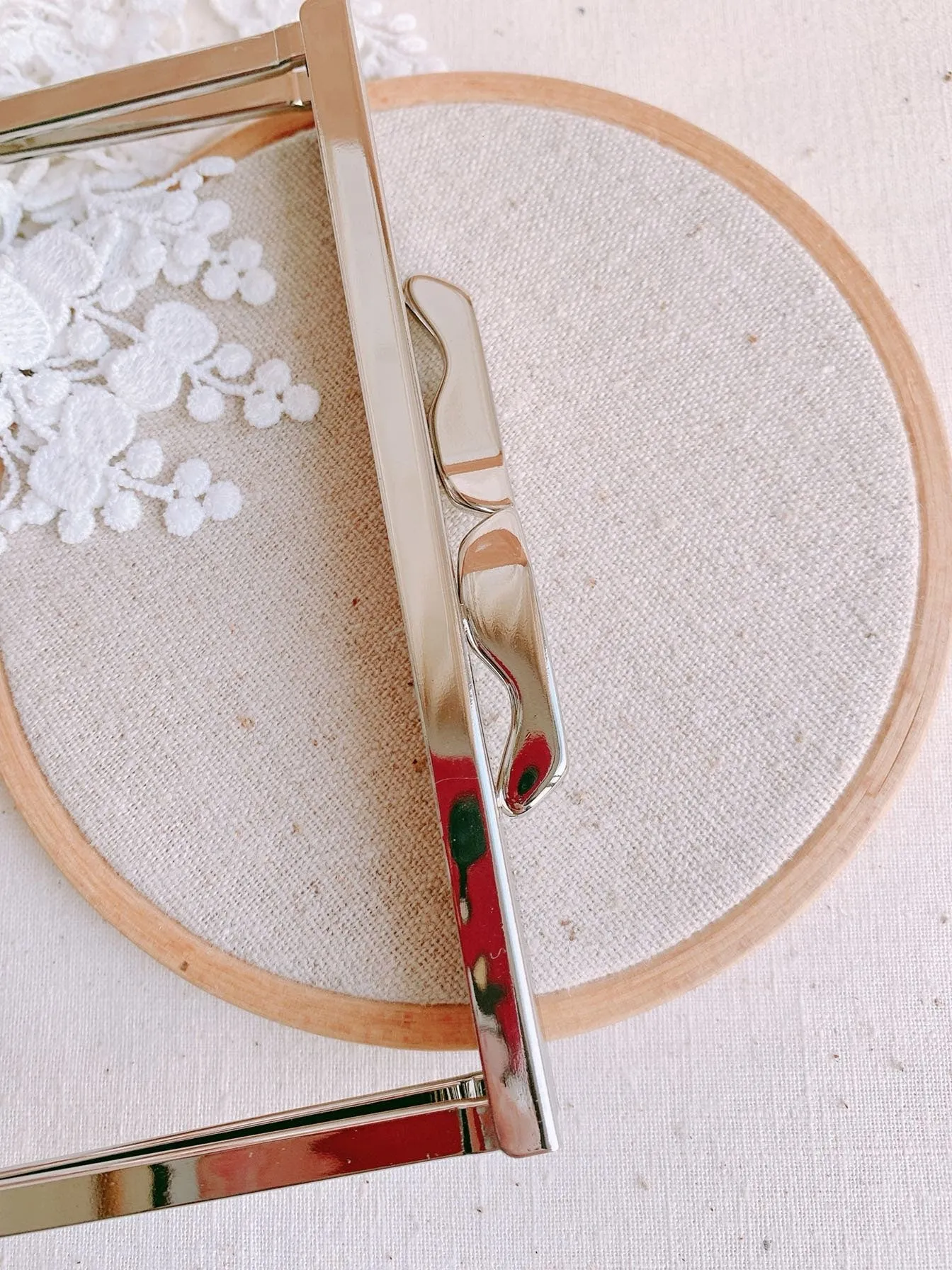 Retro Silver Purse Frame 12.5x6cm