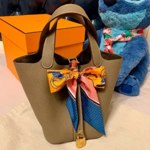 SEALBEER Women's bag 2025 premium sense first layer cowhide vegetable basket women's bag portable mommy bag genuine leather women's bag bucket bag