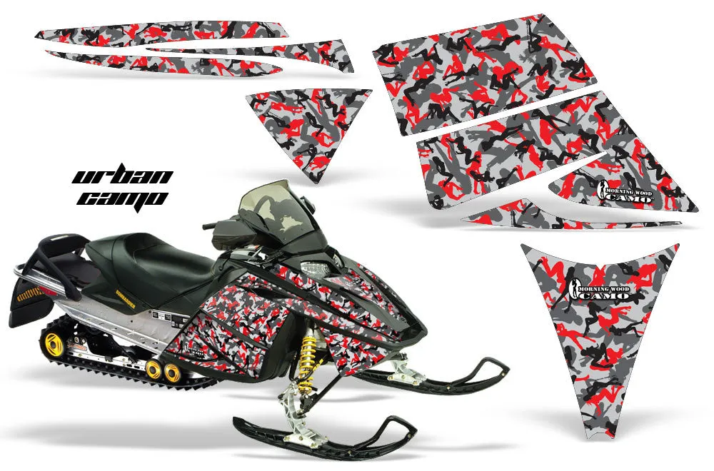 Ski Doo Rev Sled Snowmobile Graphic Wrap Kit (2003-2009)
