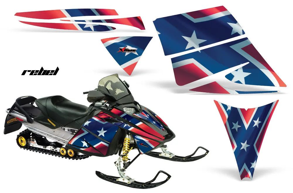 Ski Doo Rev Sled Snowmobile Graphic Wrap Kit (2003-2009)