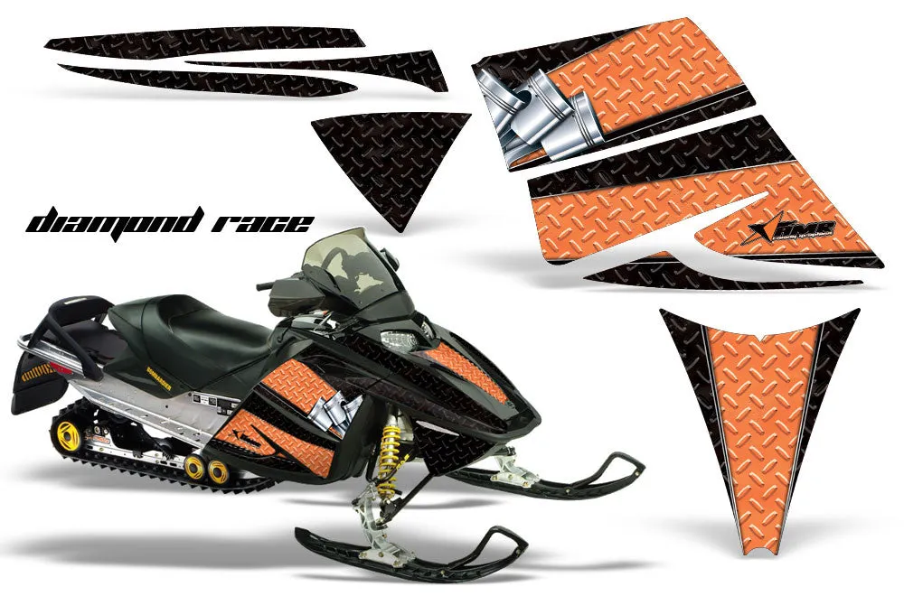 Ski Doo Rev Sled Snowmobile Graphic Wrap Kit (2003-2009)