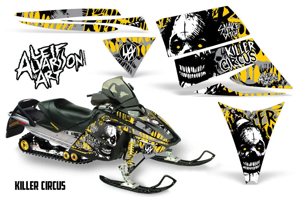 Ski Doo Rev Sled Snowmobile Graphic Wrap Kit (2003-2009)