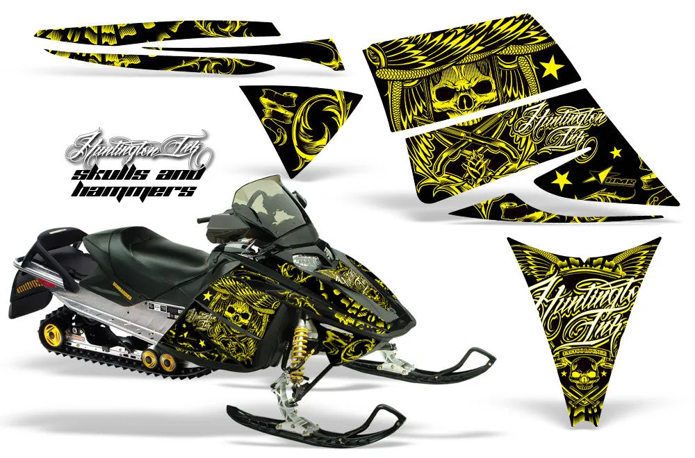Ski Doo Rev Sled Snowmobile Graphic Wrap Kit (2003-2009)