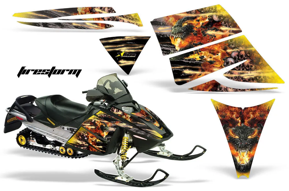 Ski Doo Rev Sled Snowmobile Graphic Wrap Kit (2003-2009)