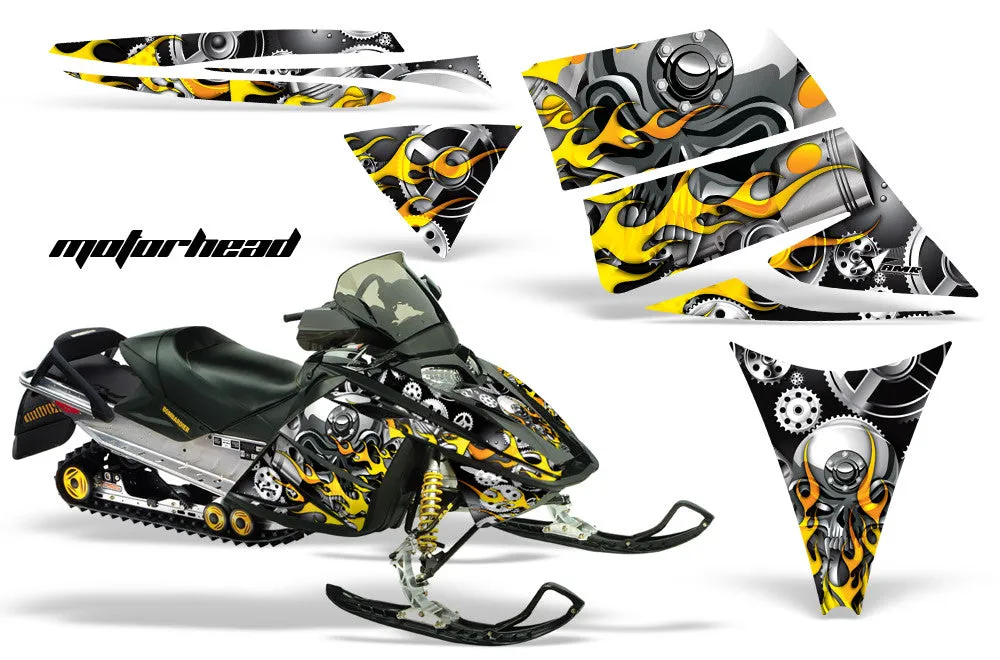 Ski Doo Rev Sled Snowmobile Graphic Wrap Kit (2003-2009)