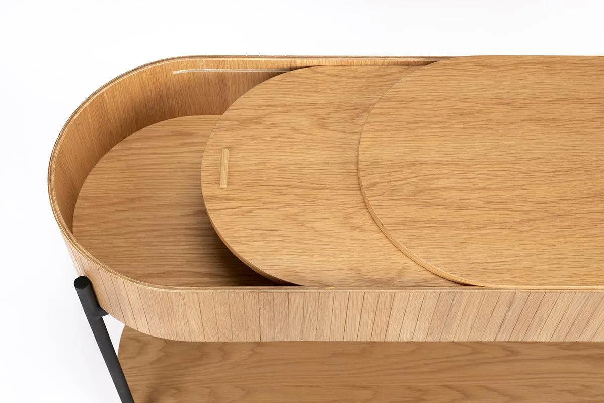 Slides Natural Console Table