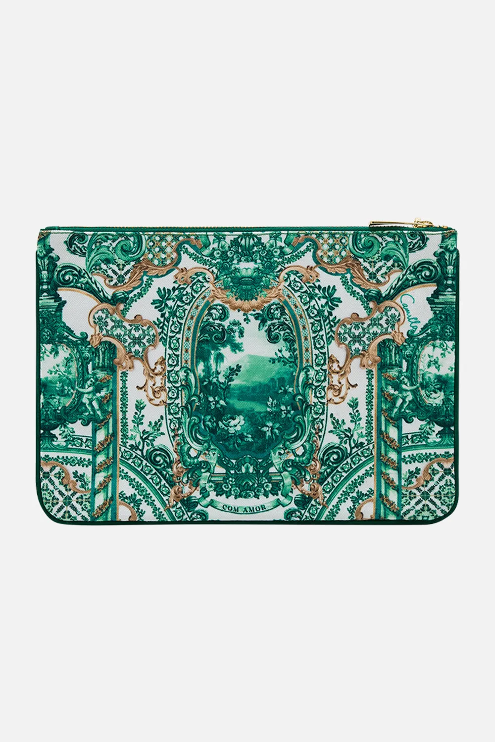 SMALL CANVAS CLUTCH CORRIDOR OF CALM