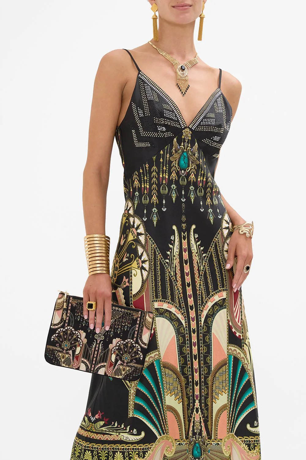 SMALL CANVAS CLUTCH THEY CALLED HER NEFERTARI