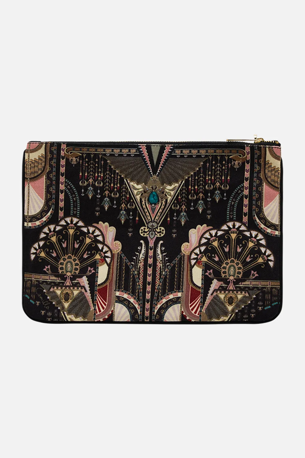 SMALL CANVAS CLUTCH THEY CALLED HER NEFERTARI