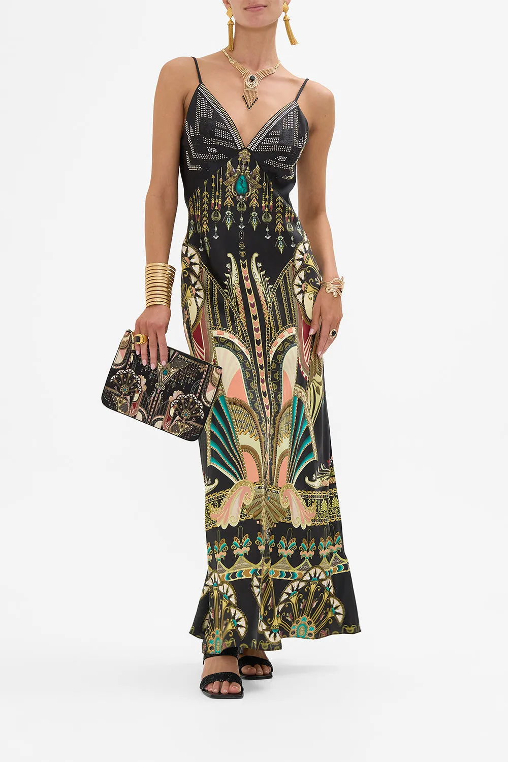 SMALL CANVAS CLUTCH THEY CALLED HER NEFERTARI