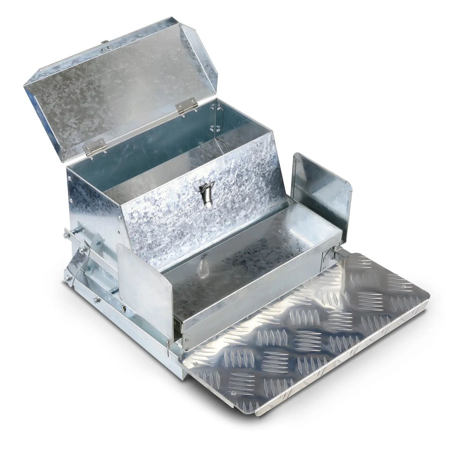 Steel Chicken Feeder - 20Lbs Feed Capacity
