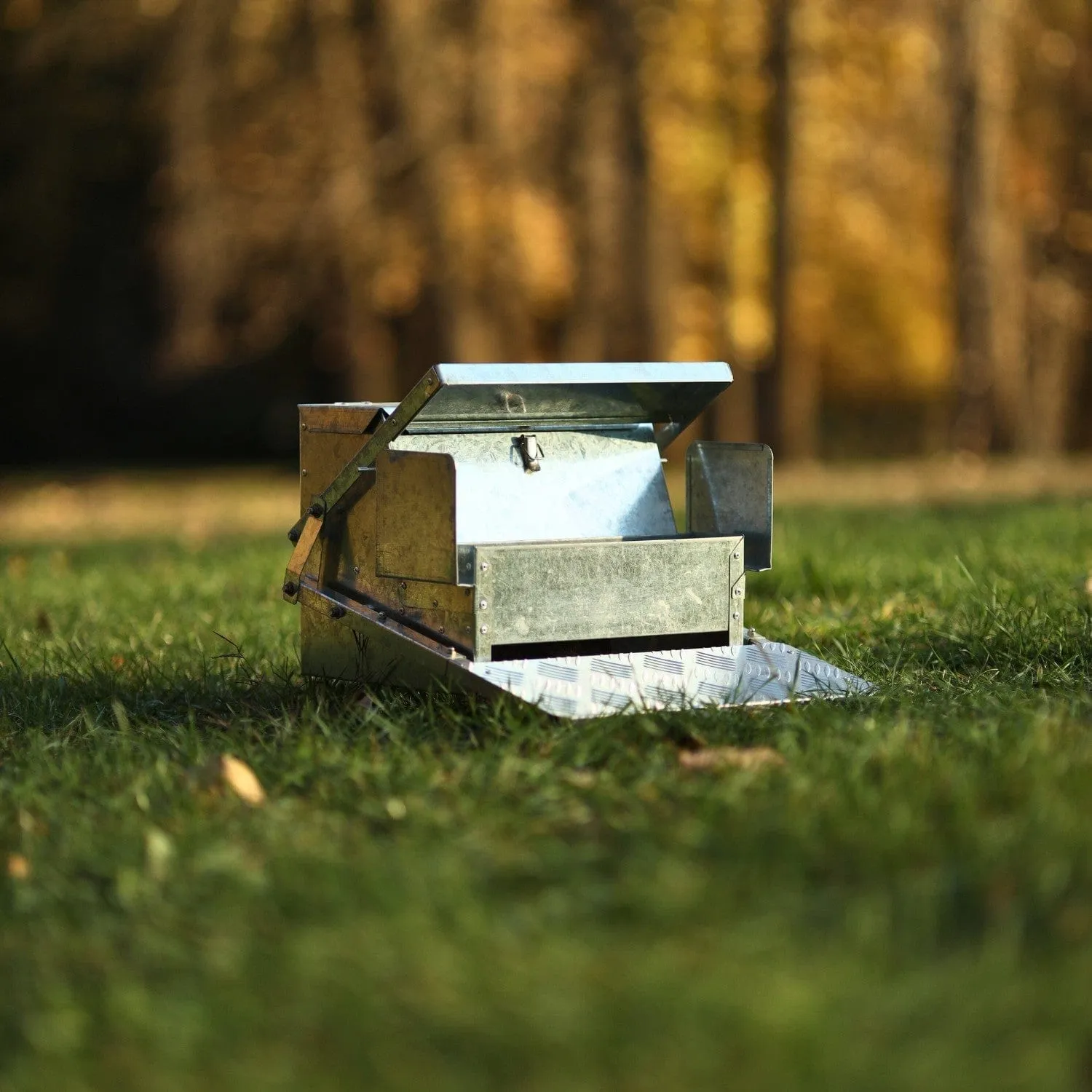 Steel Chicken Feeder - 20Lbs Feed Capacity