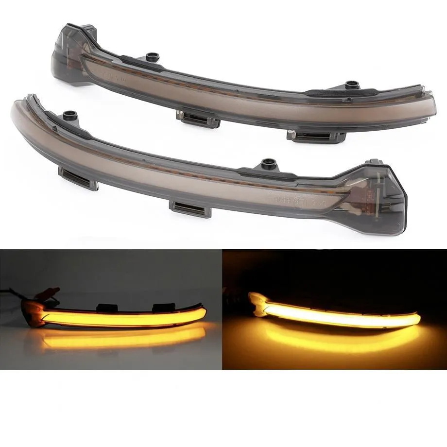 Suitable To Fit - VW Golf 7 Side Mirror Smoked LED Sequential Indicator Light