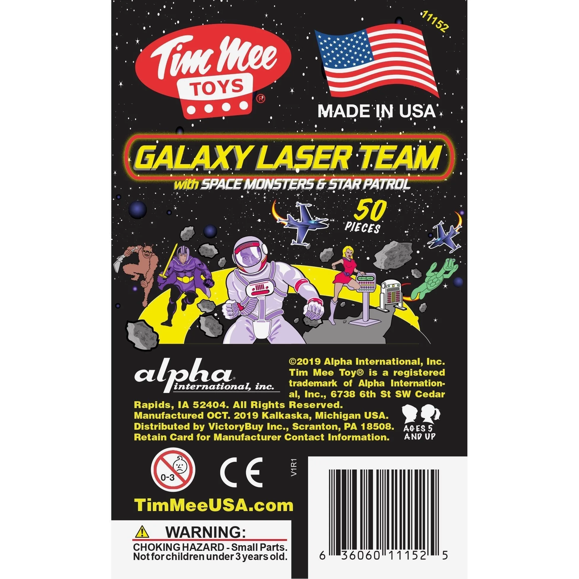 TimMee Galaxy Laser Team SPACE Figures - Tan vs Olive Green 50pc Set Made in USA