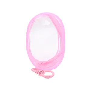 Trinket Pouch with Keychain Pink
