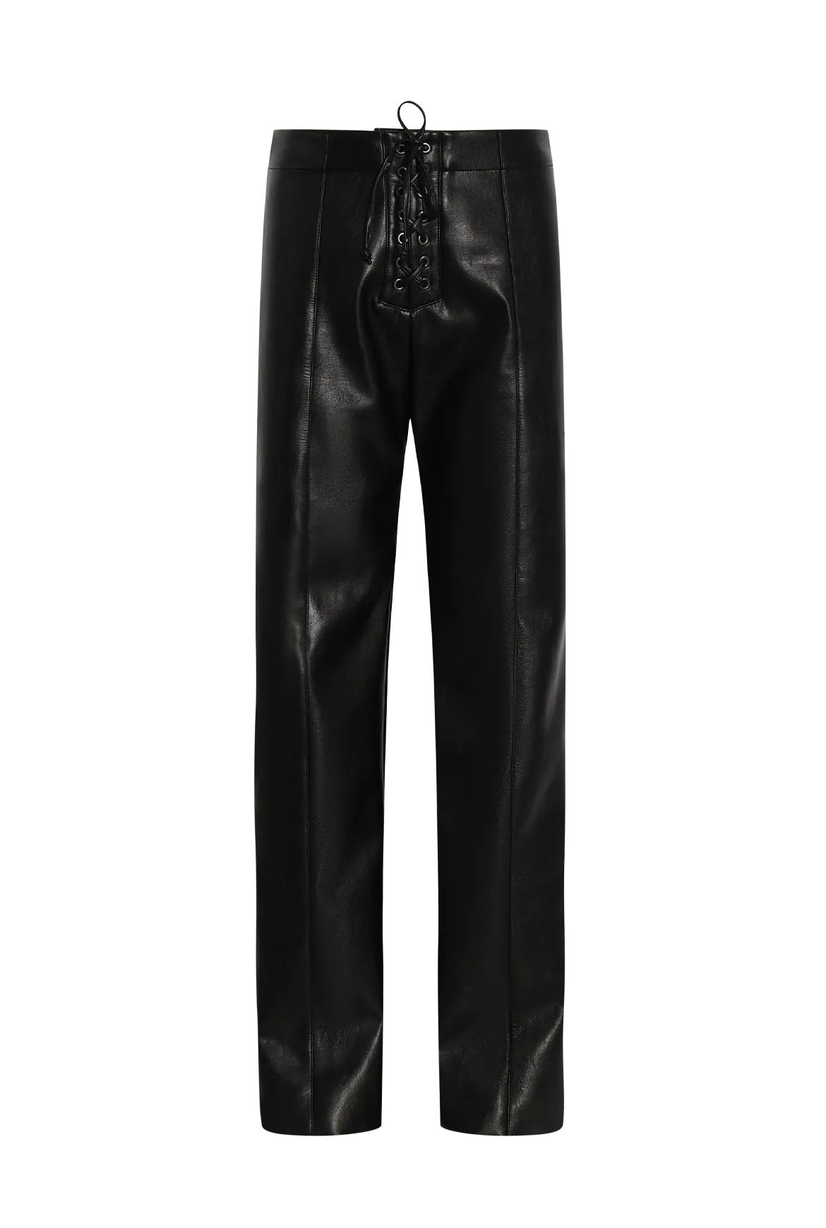 Vegan Leather Eyelet Trousers