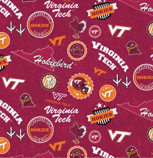 Virginia Tech Hokies Zipper Bag