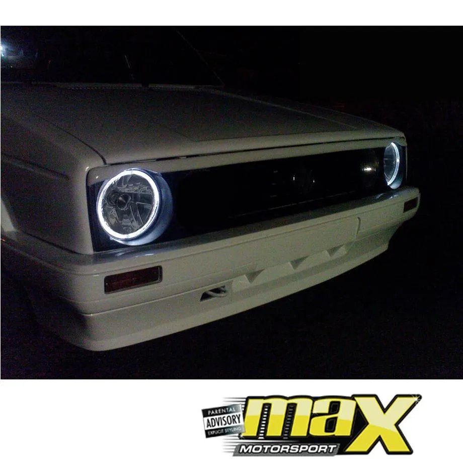 VW Golf 1 CCFL Smoked Angel Eye Headlights (Outters)