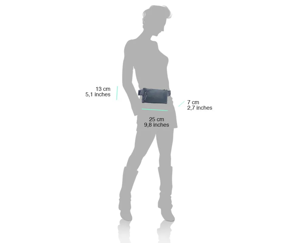 Waist bag in leather Vivaldo