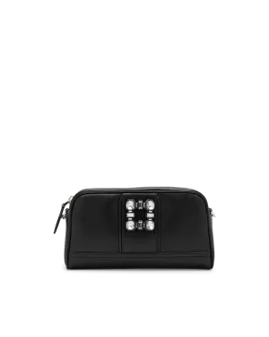 Walky Viv' Strass Buckle Leather Camera Bag