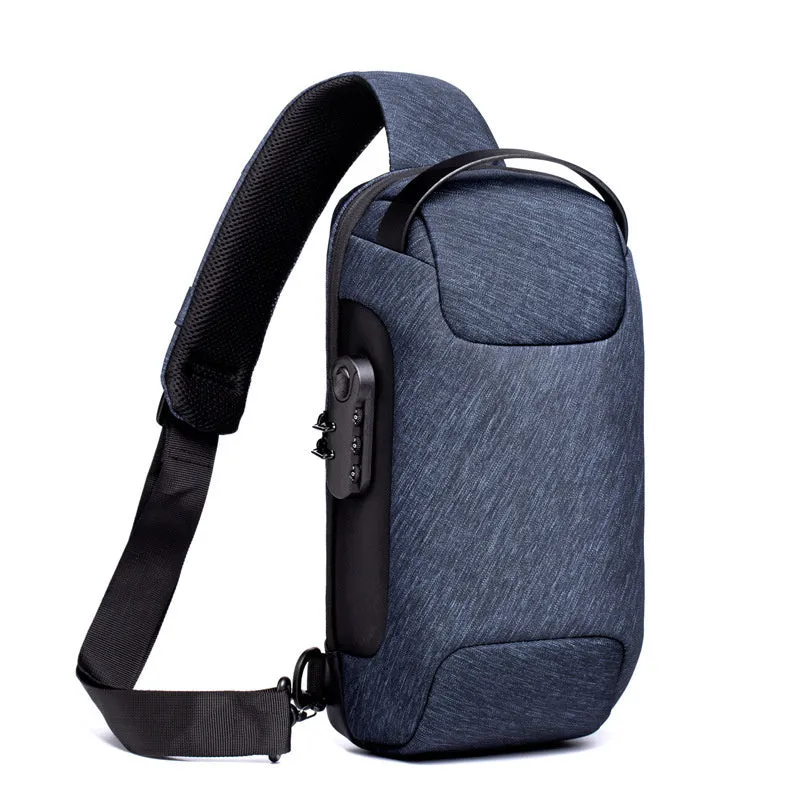 Waterproof USB Anti-theft Bag Men