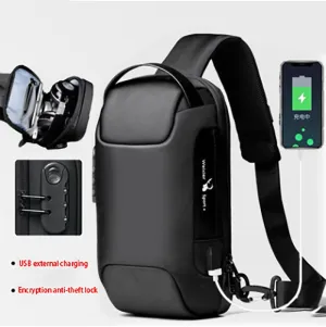 Waterproof USB Anti-theft Bag Men