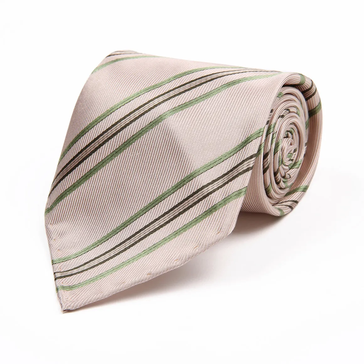 White Pencil Brown Tie