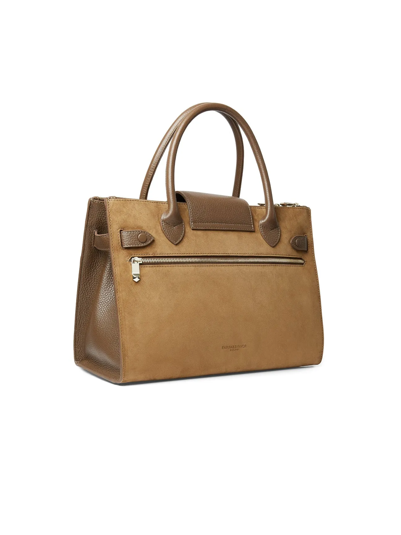 Windsor Work Bag - Tan Suede