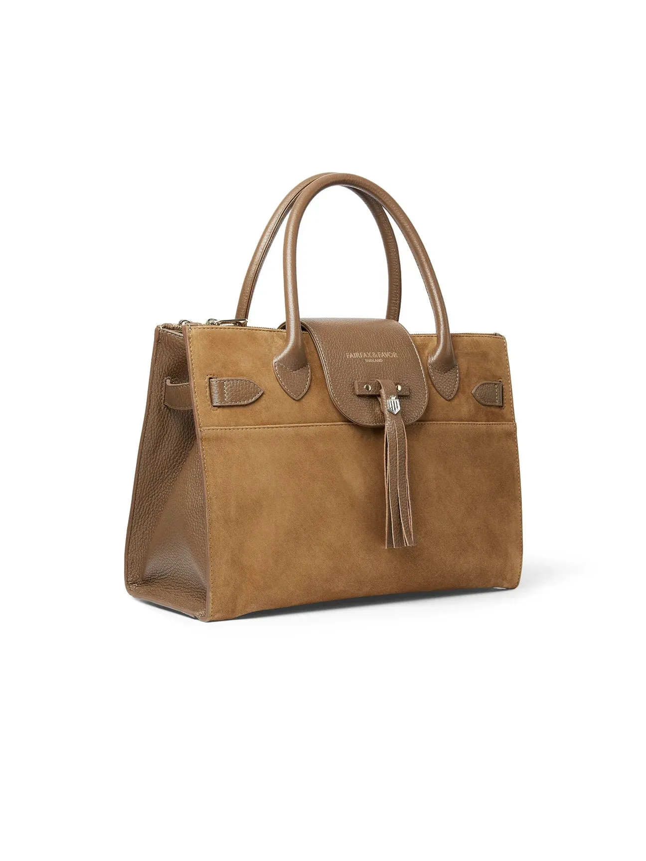 Windsor Work Bag - Tan Suede