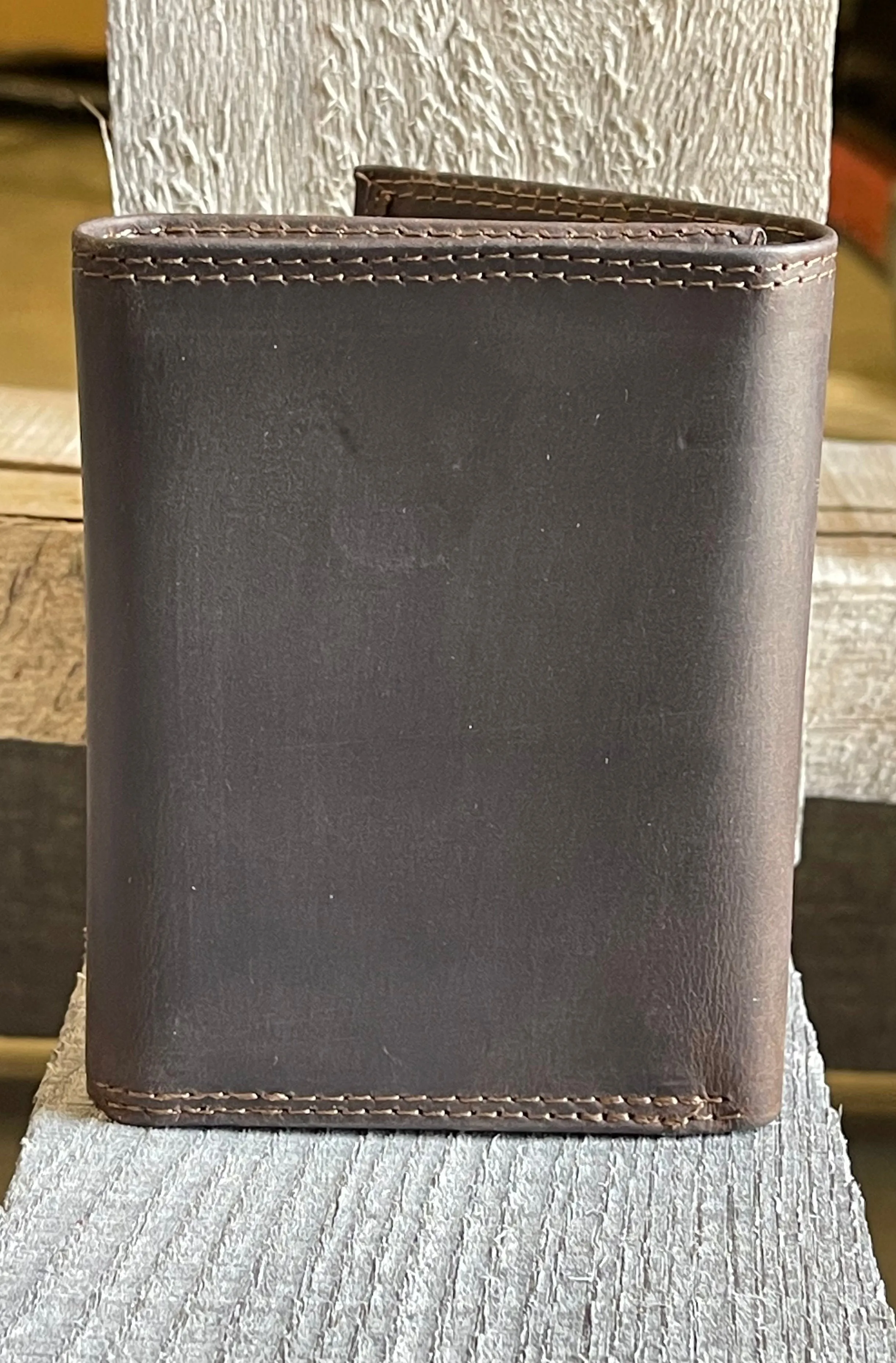 Zep-Pro IWT2CRZH-USM University of Southern Miss Brown “Crazy Horse” Leather Tri-fold Wallet